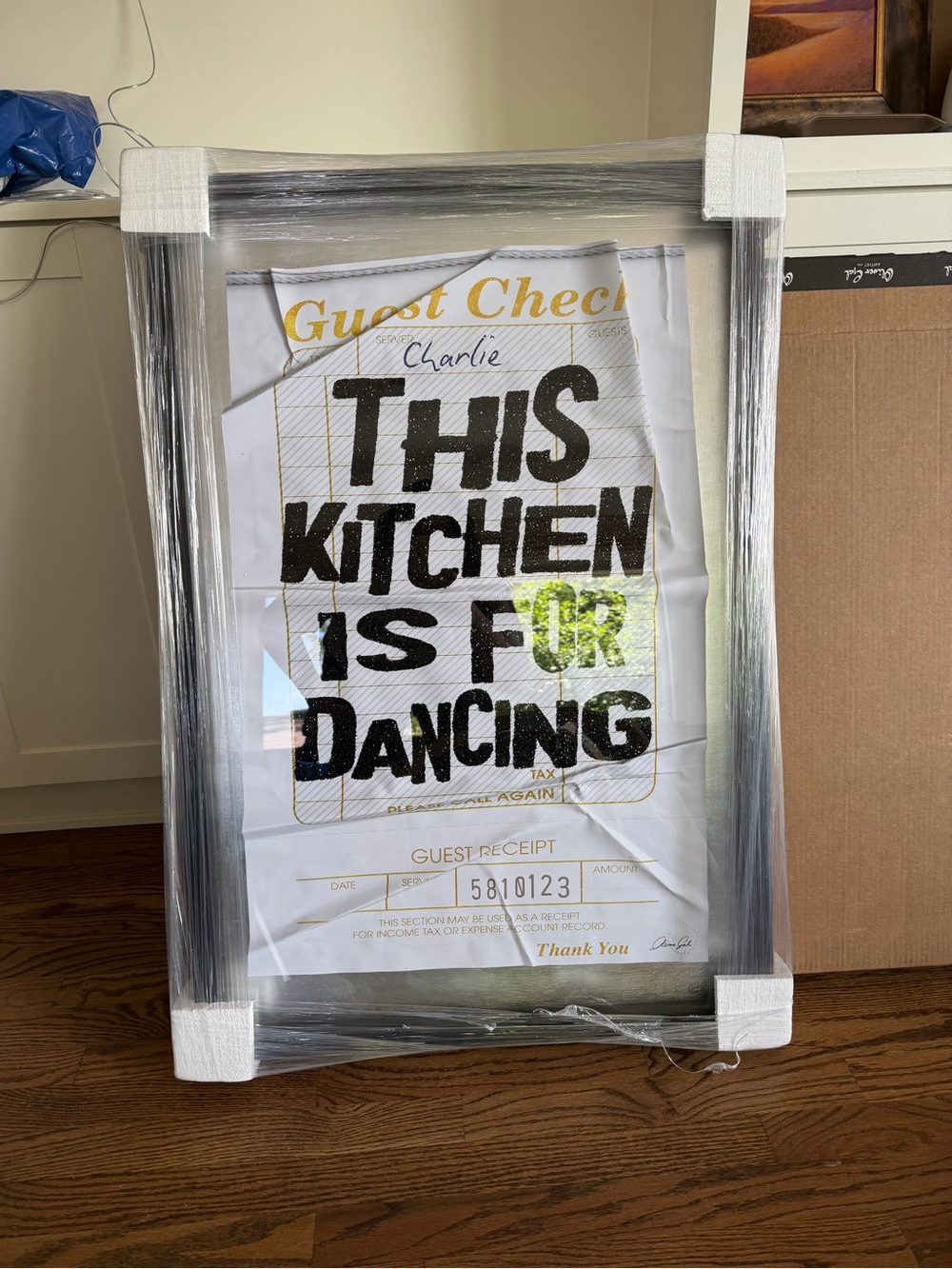 NIB Oliver Gal Guest Check “This Kitchen is for Dancing” - Picture 3 of 4